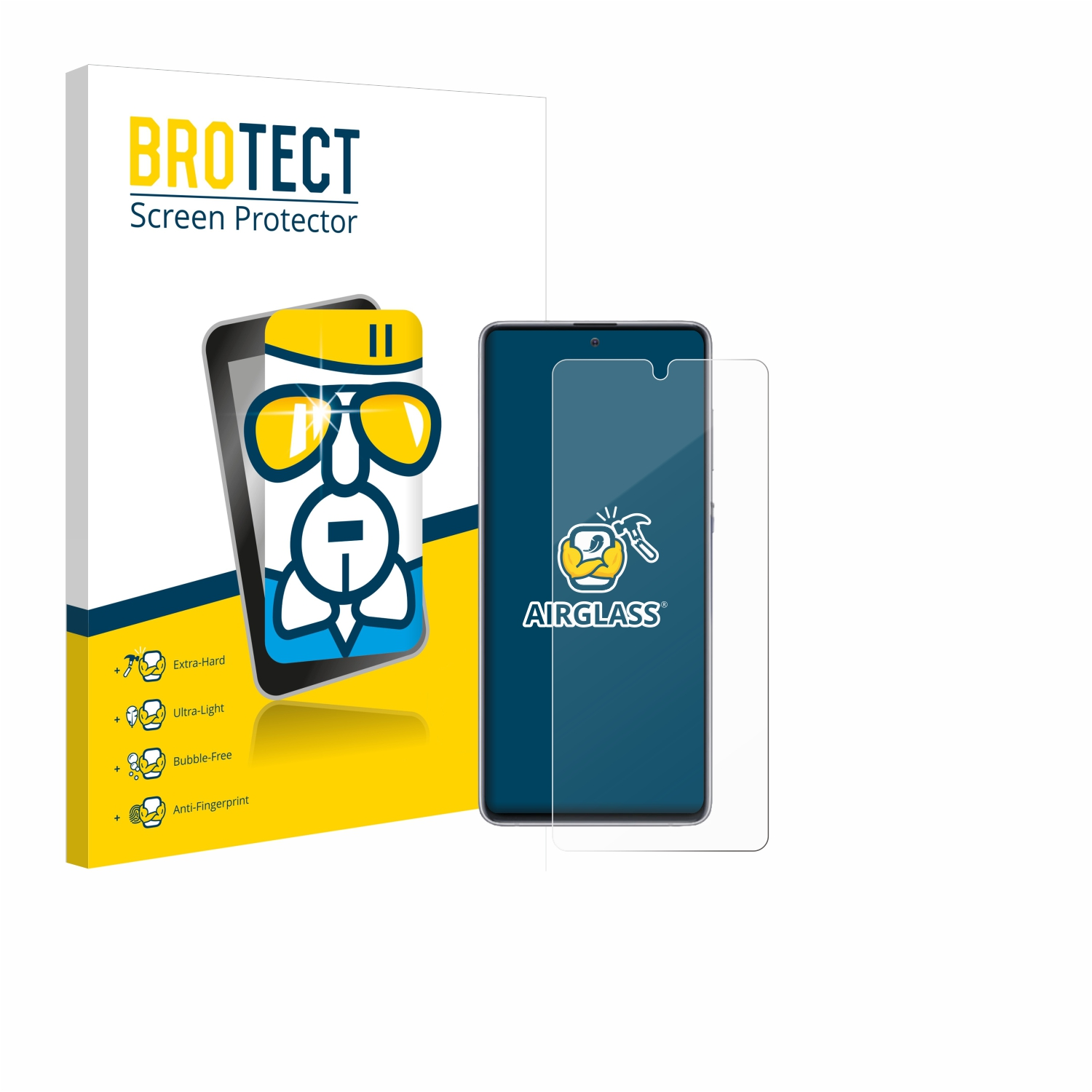 Airglass 10 Note BROTECT Galaxy Lite) klare Schutzfolie(für Samsung
