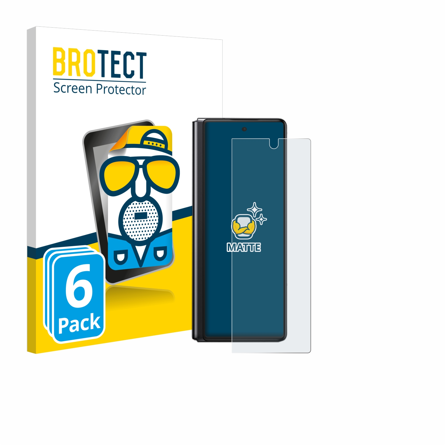 BROTECT 6x matte Schutzfolie(für Fold Z Samsung 2 Galaxy 5G)