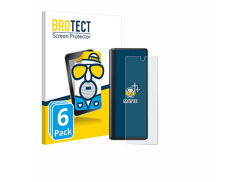 BROTECT 6x matte Schutzfolie(für Samsung Galaxy Z Fold 2 5G)