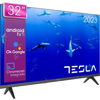 TV LED 32" - TESLA 32E635BHS, HD, Smart TV, DVB-T2 (H.265), Negro