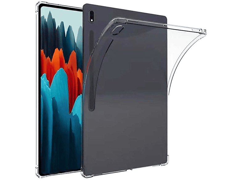 WIGENTO TPU Silikon Hülle Robust dünn Tablethülle Backcover für Samsung Kunststoff / Silikon, Transparent