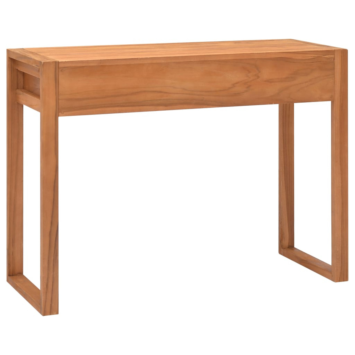 Konsole aus Holz mit einer Schublade. Der Tisch ist aus Holz gefertigt.
