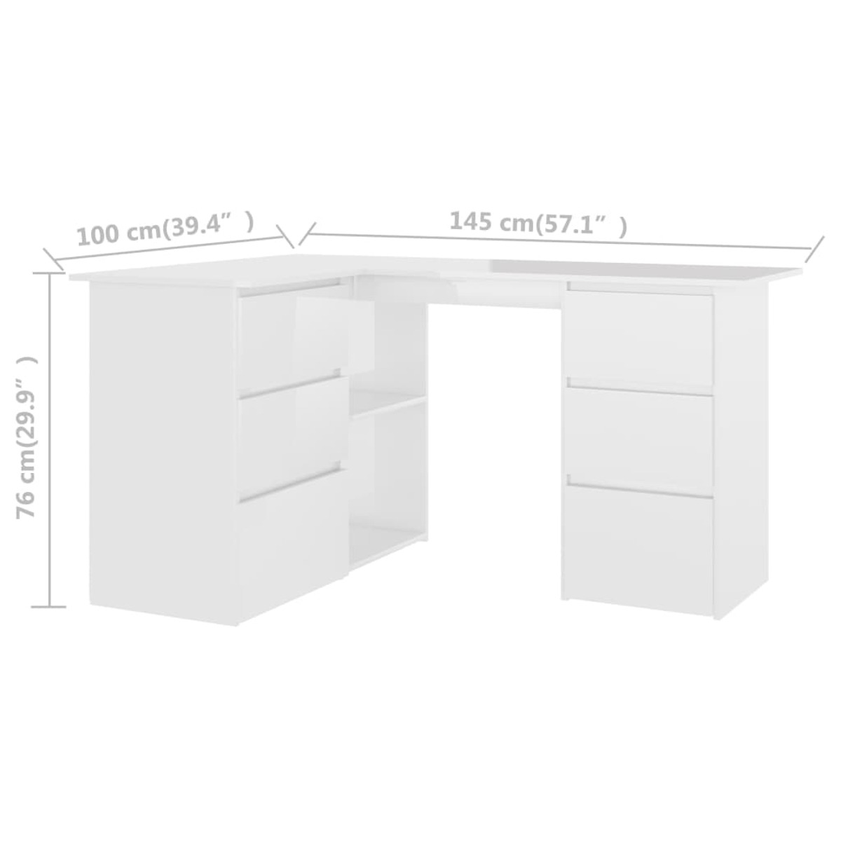 801095 VIDAXL Schreibtisch