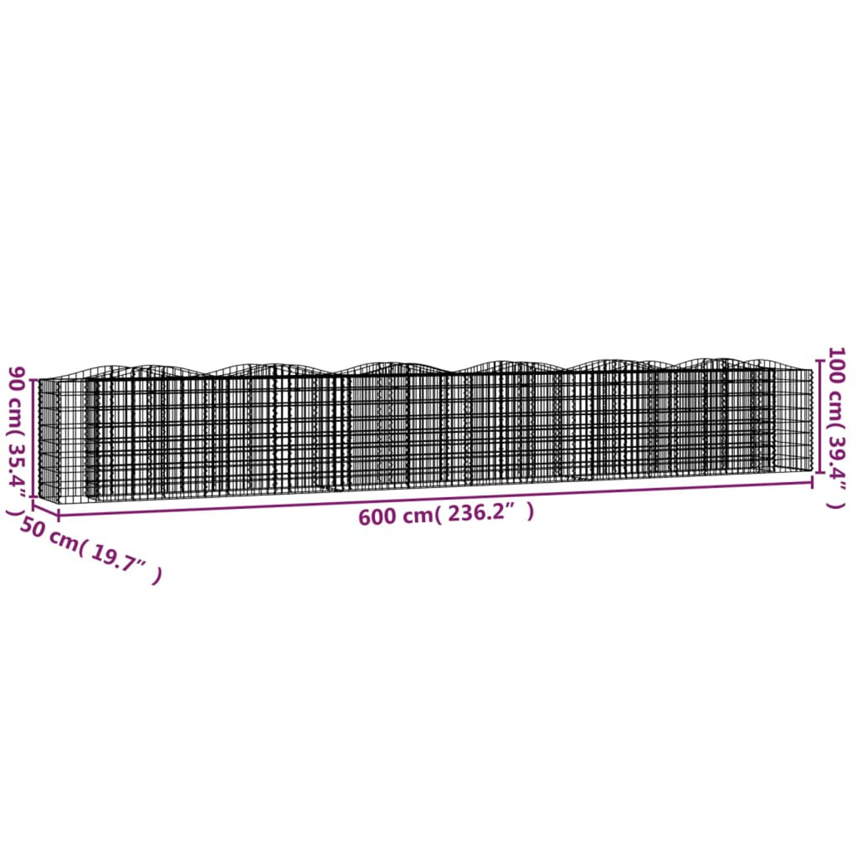 153548 Hochbeet VIDAXL Silbern