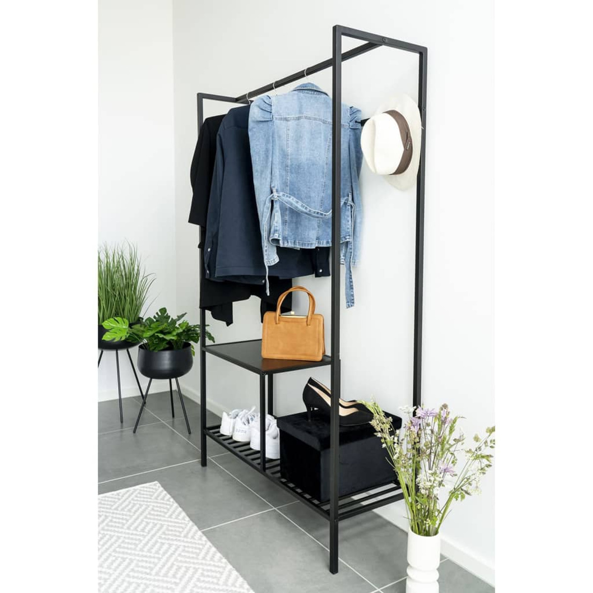 HOUSE NORDIC 442787 Blumentopf Schwarz