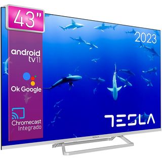 TV LED 43" - TESLA 43E635SUS, HD, Smart TV, DVB-T2 (H.265), Negro