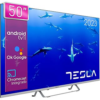 TV LED 50" - TESLA 50E635SUS, HD, Smart TV, DVB-T2 (H.265), Negro