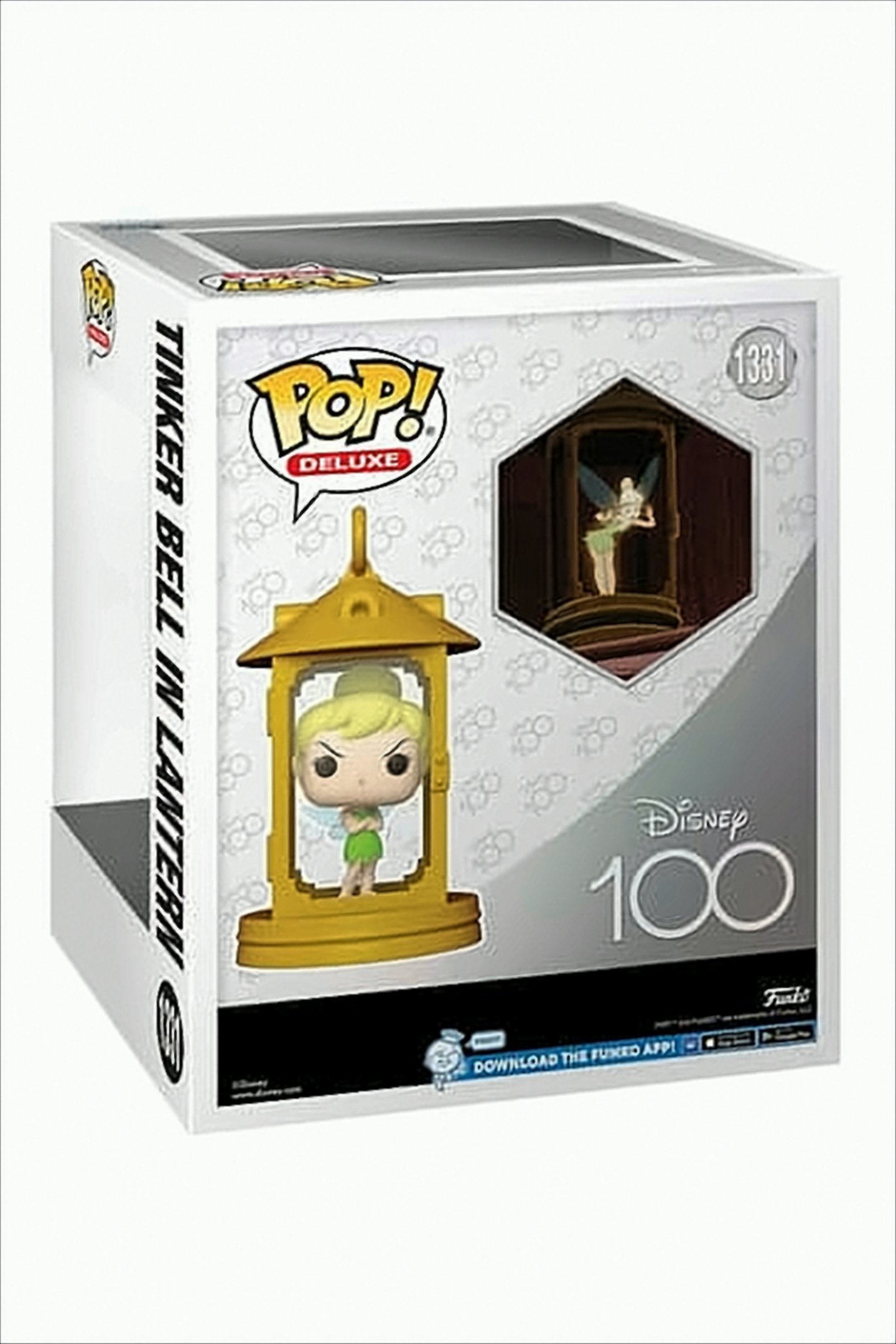 Trilli in una scatola a lanterna, con il logo Disney 100 e il marchio Funko.