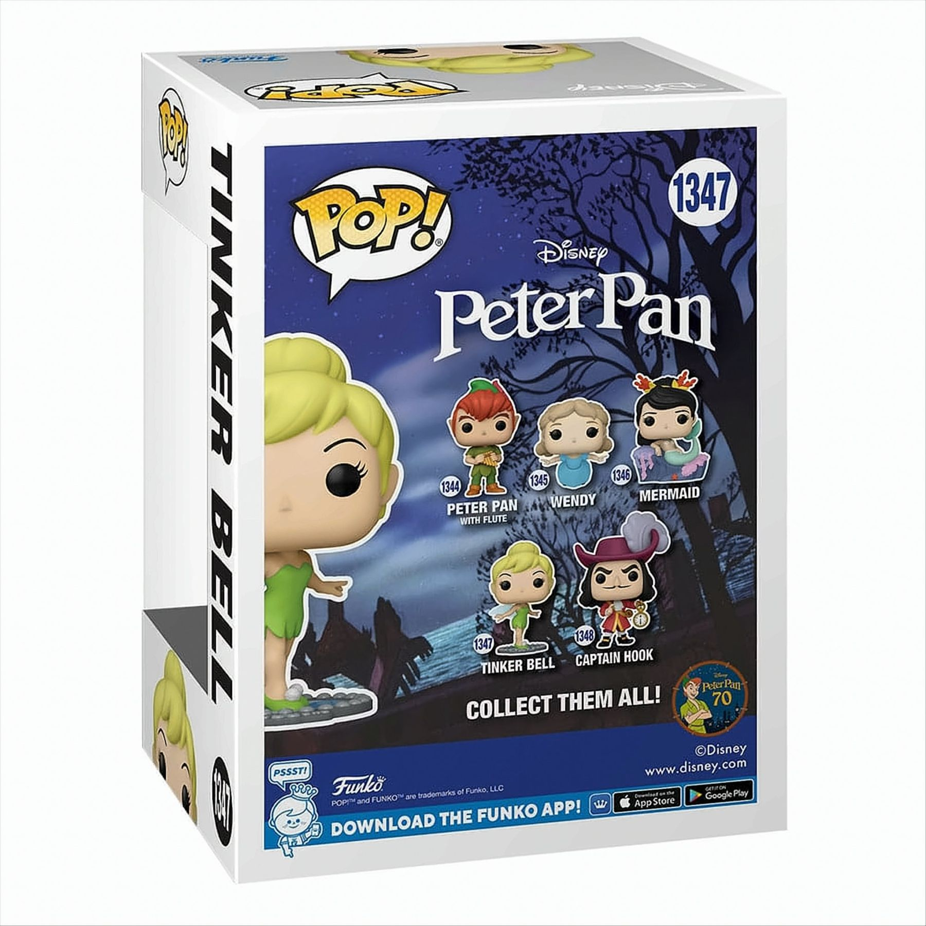 70th Peter POP Tinker - Bell Disney - Pan