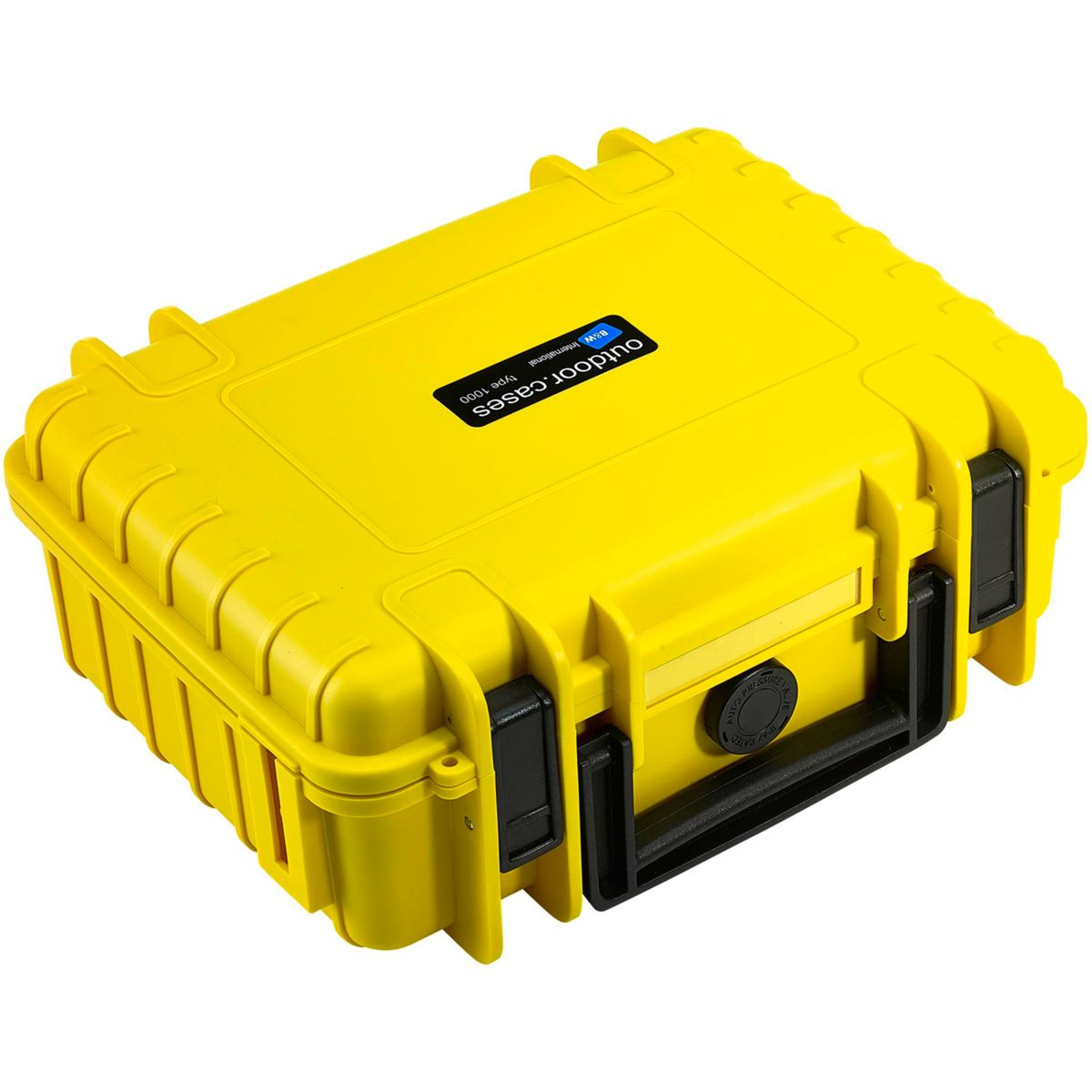 mit Outdoor Facheinteilung Typ B&W INTERNATIONAL anpassbarer Hartschalenkoffer Case 1000 gelb
