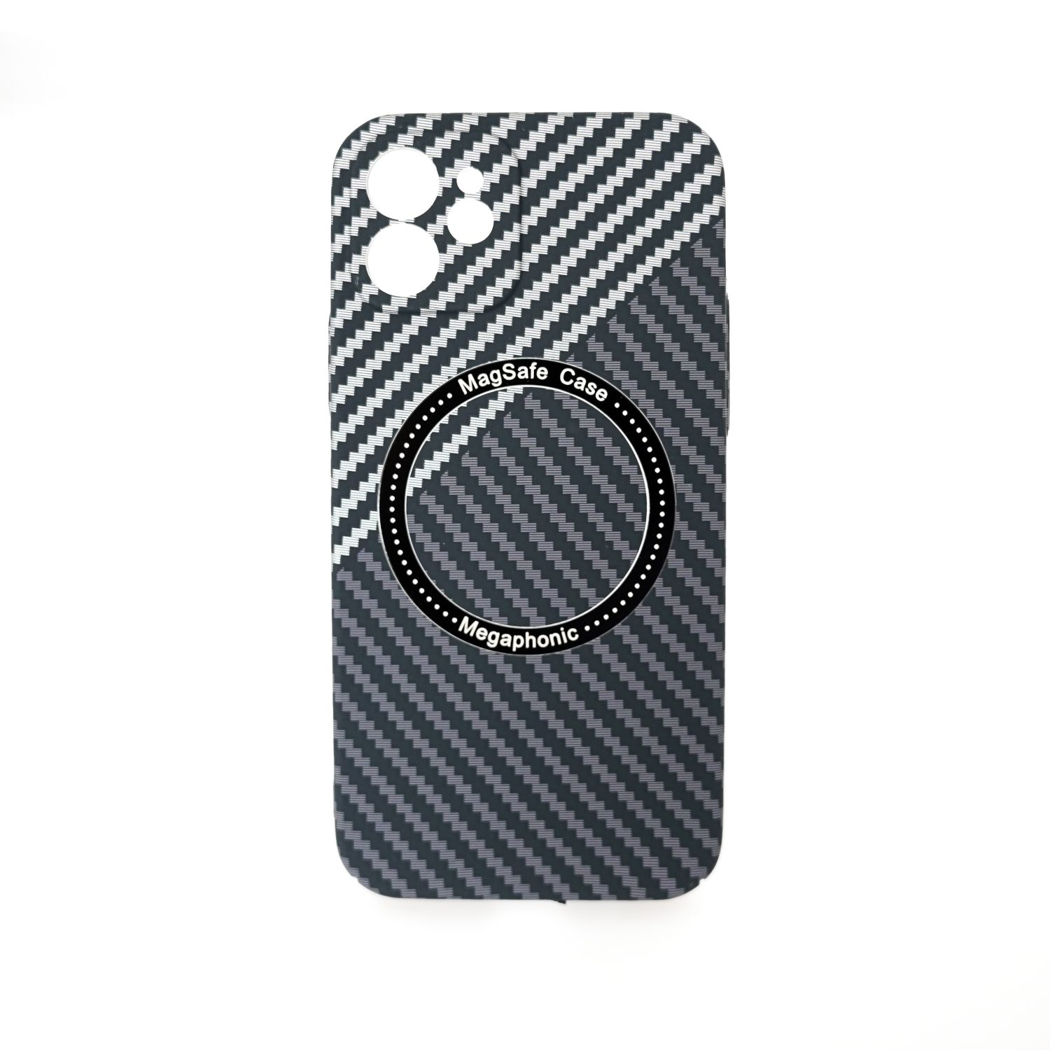 COFI Carbon Backcover, Case Magnetic Plus, Hülle, Grau Apple, 14 iPhone