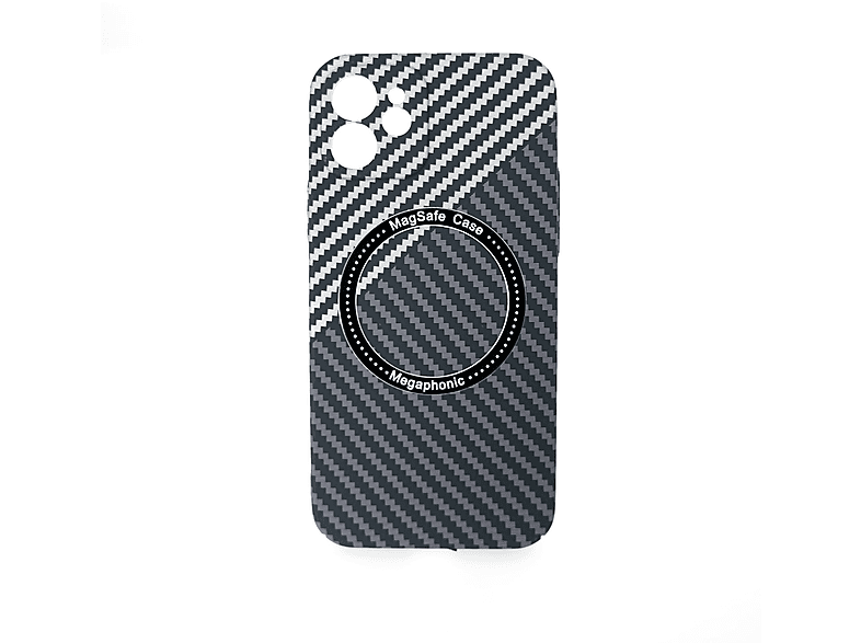 COFI Magnetic Carbon Case Hülle, Backcover, Apple, iPhone 14 Plus, Grau