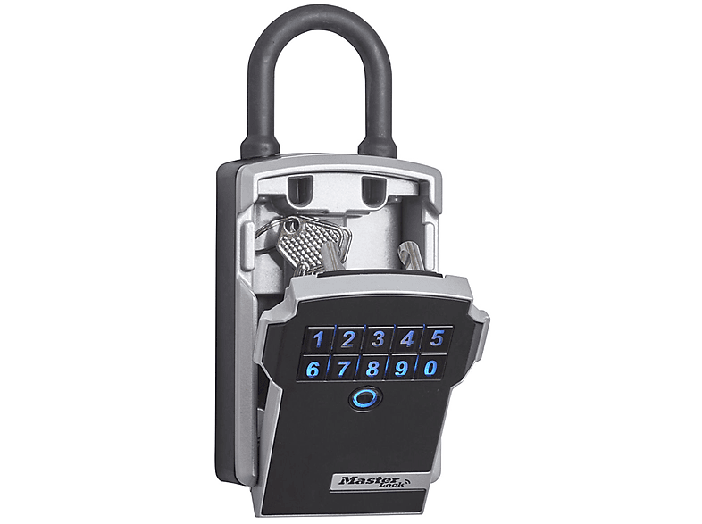 MASTERLOCK Master Lock Schlüsseltresor Bluetooth mit Bügel 5440EURD Schlüsselkasten schwarz / silber