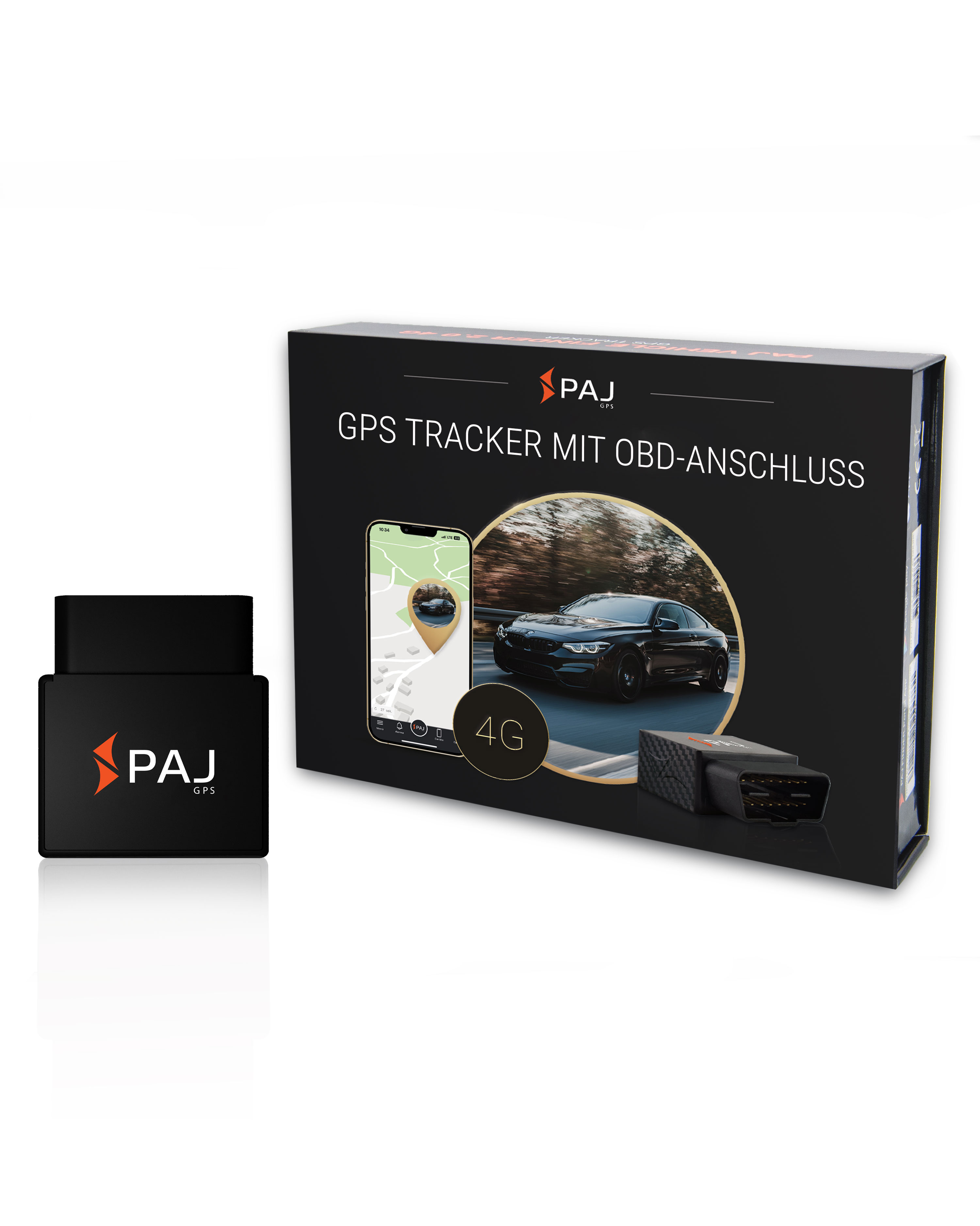 PAJ-GPS CAR OBD Finder - LKW PKW, OBDII dauerhafte - 4G GPS für & Stromversorgung Bus, 2.0 Autos, Fahrzeuge LKW´s Tracker