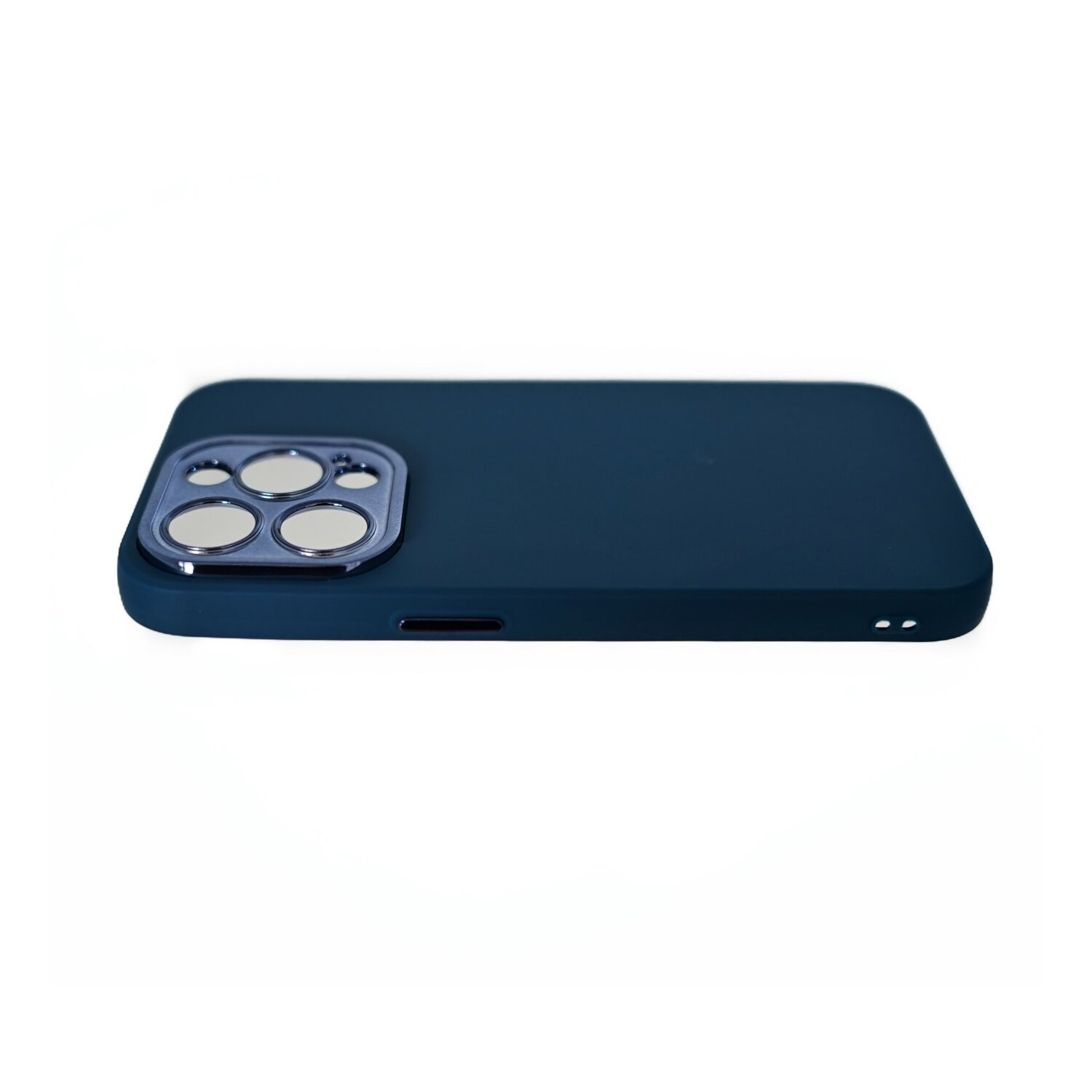 COFI Silikonhülle mit Blau Kameraschutz, 14, Backcover, Apple, iPhone