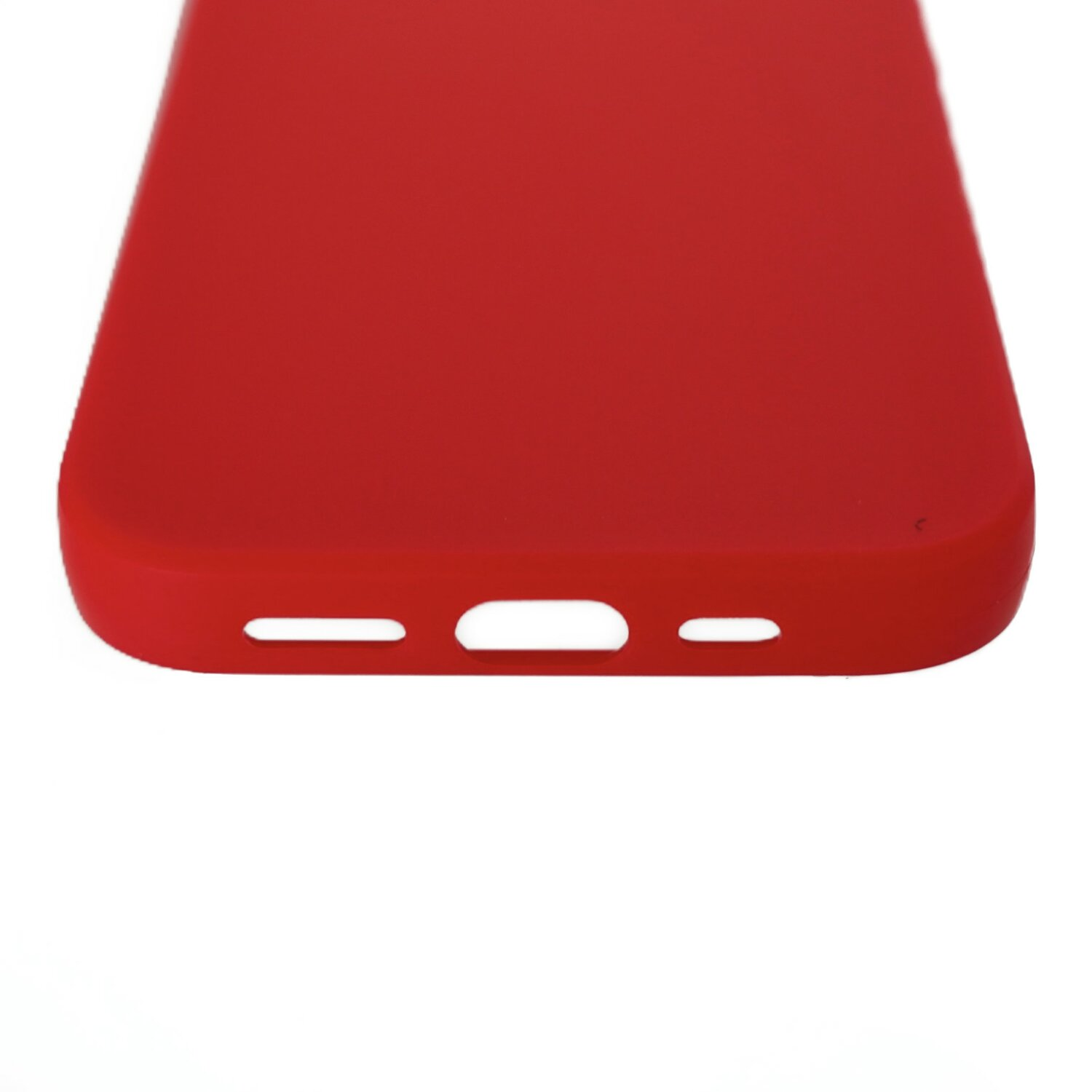 COFI Silikonhülle mit Backcover, Apple, Rot iPhone 14, Kameraschutz