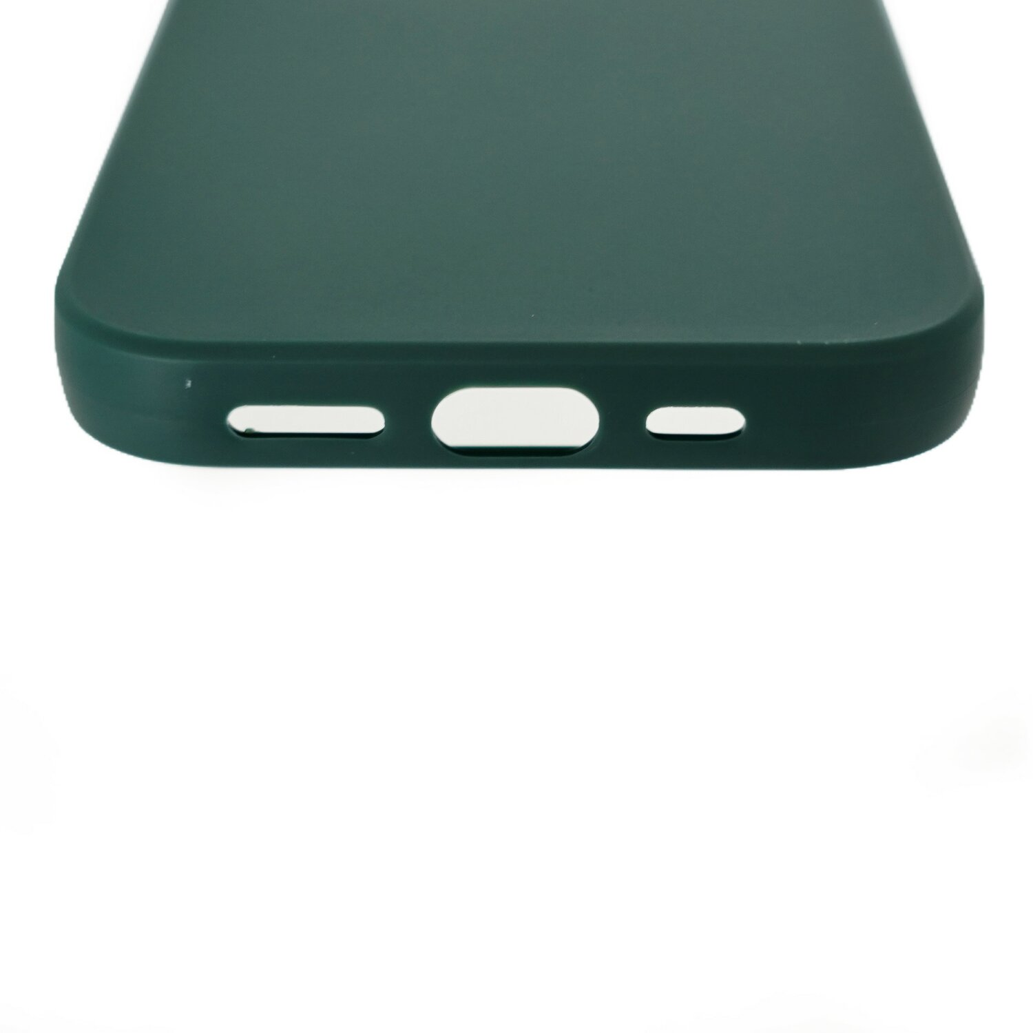 Backcover, Max, COFI 14 Silikonhülle Apple, Kameraschutz, iPhone mit Dunkelgrün Pro