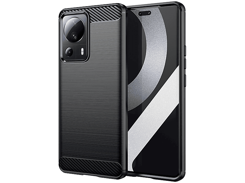 Handycase Backcover, Look, COVERKINGZ Schwarz Xiaomi, Carbon Lite, im 13