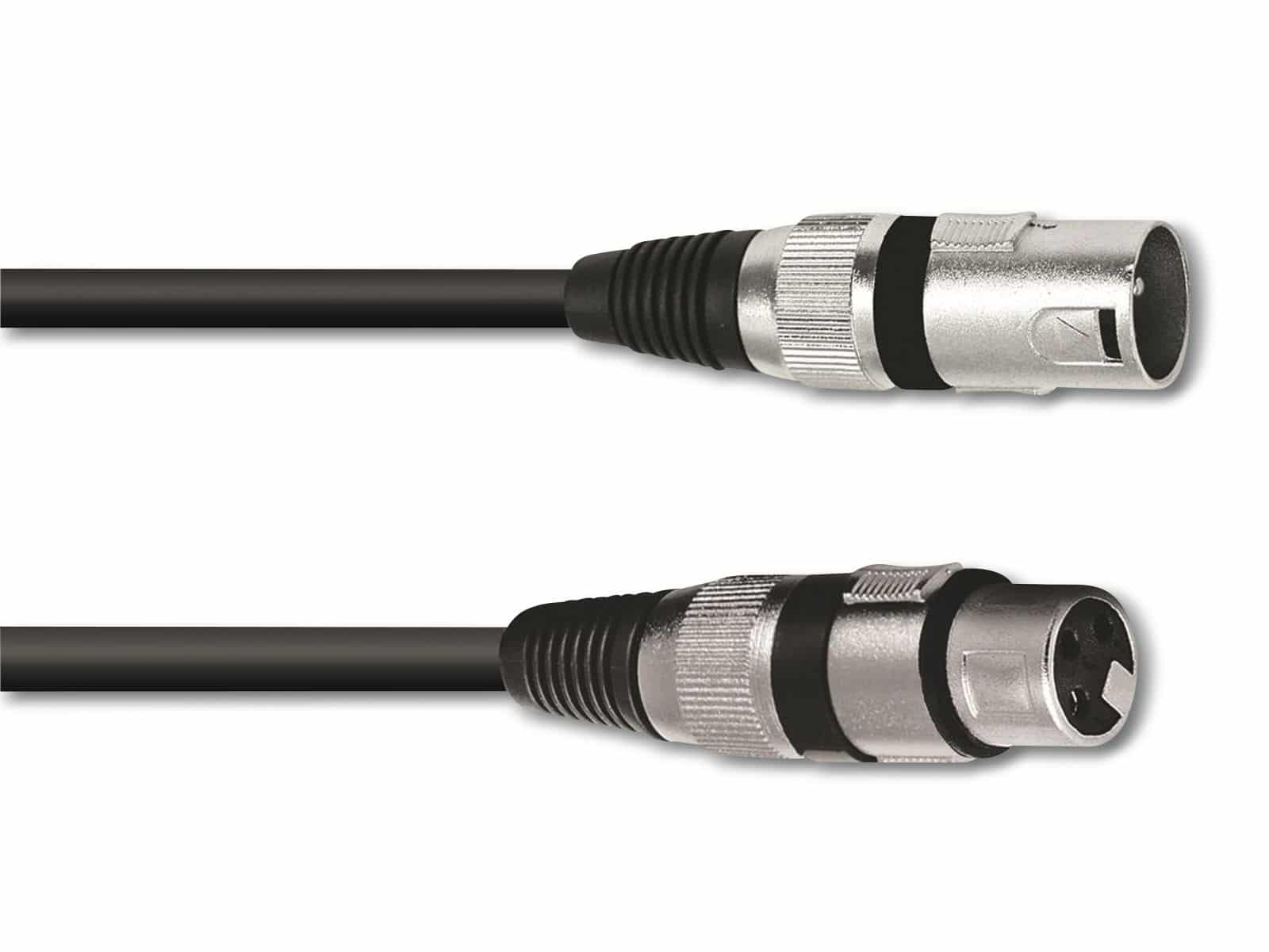 OMNITRONIC XLR-Kabel 3-polig, 10 m, schwarz, Kabel, 10 m