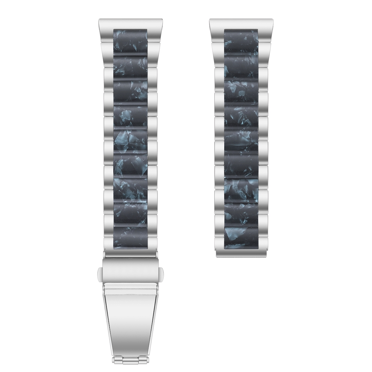 WIGENTO Design mm, 5 / 4 Metall mm / 46 Samsung, 47 44 / / Glieder Pro / 6 45mm / Watch / 42 Band, Silber Galaxy Blau Watch 43 4 Watch Ersatzarmband, mm 5 Classic 40 6