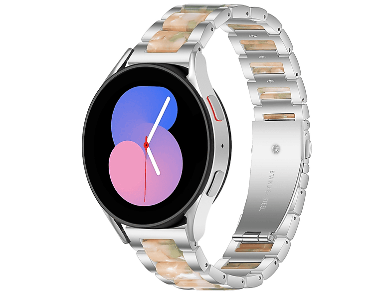 / 40 4 Pro Glieder / / Watch mm Watch 6 / WIGENTO Samsung, mm, Design Galaxy 45mm / Watch Silber / 5 44 47 mm 5 Band, Grün 43 / 42 Ersatzarmband, Classic 46 4 6 Metall