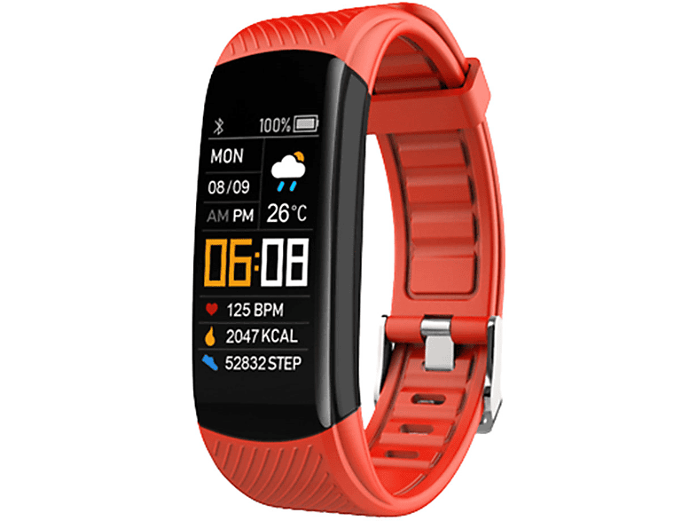 Überwachung Smart Herzfrequenz Gesundheit Silikon, Übung Bracelet Smart Titan Orange SYNTEK Bracelet Smartwatch Orange