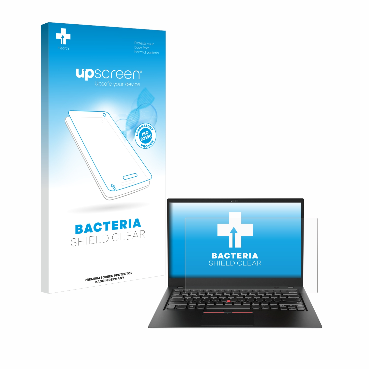 UPSCREEN antibakteriell klare Schutzfolie(für Lenovo ThinkPad Gen.)) X1 (6. Carbon