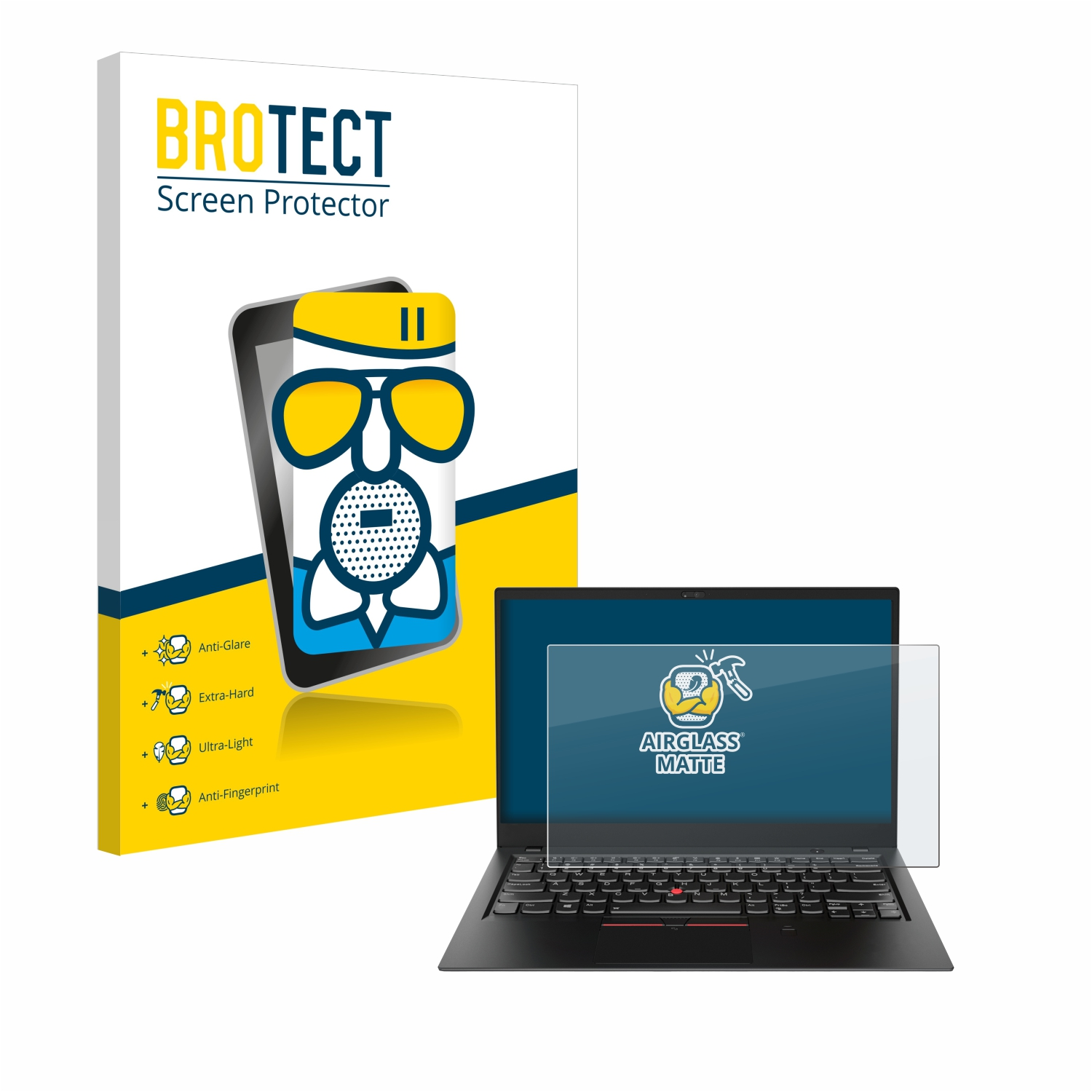 (6. Lenovo Carbon matte ThinkPad Gen.)) Airglass BROTECT Schutzfolie(für X1
