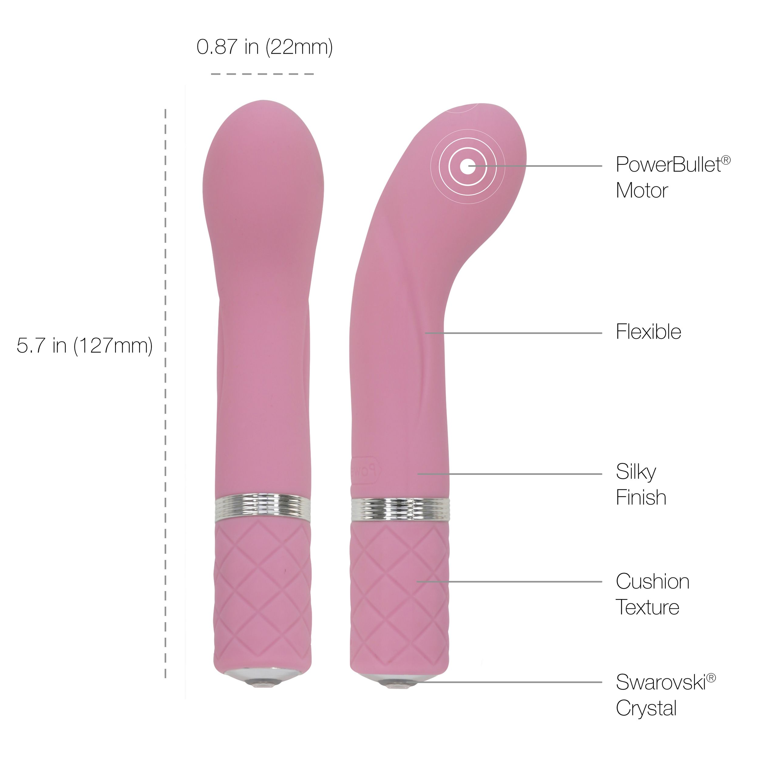 PILLOW TALK Pillow Talk - g-punkt-vibratoren G-Spot Pink Racy Mini Vibrator