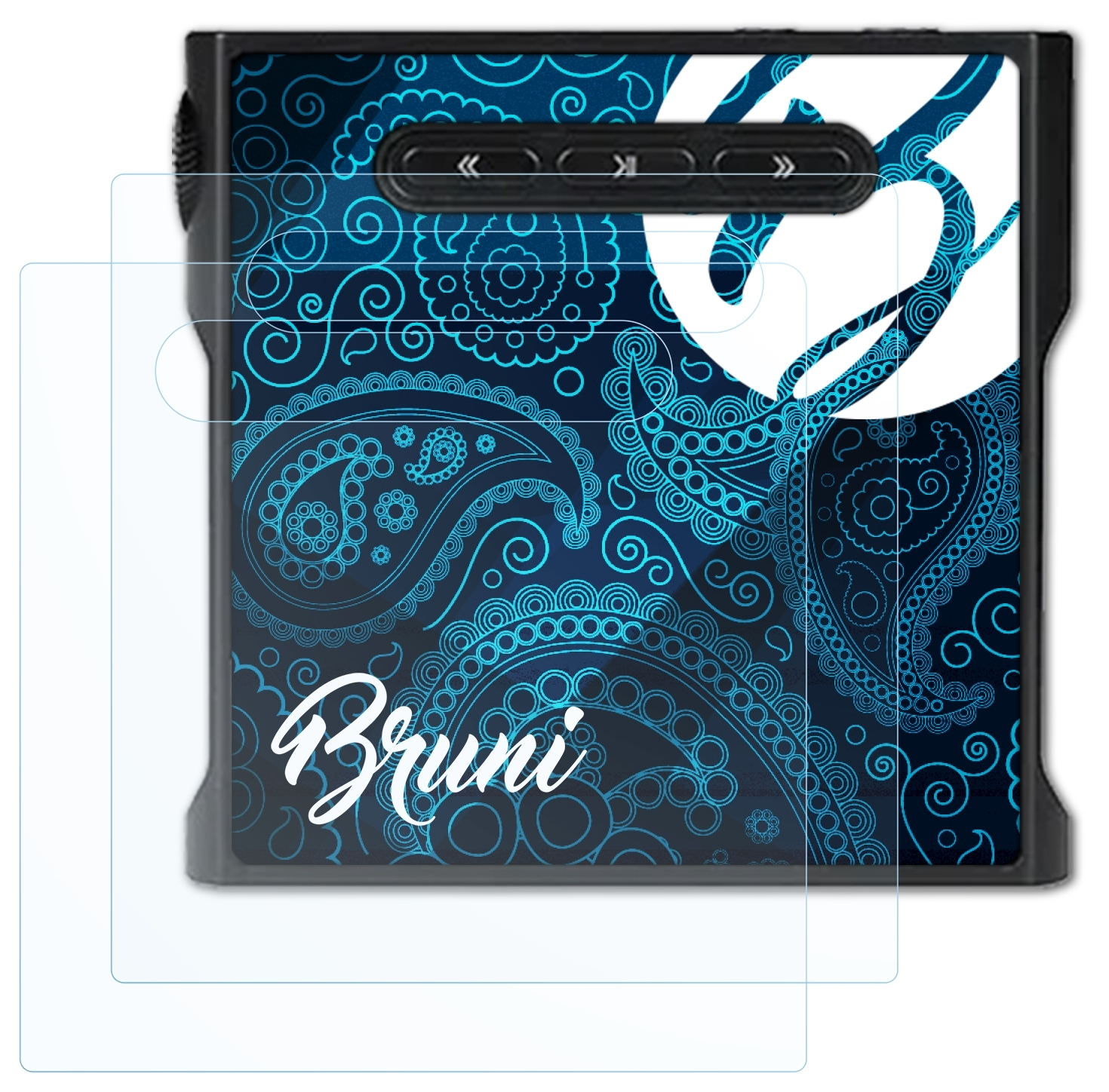 BRUNI 2x Basics-Clear Schutzfolie(für Shanling M1s)