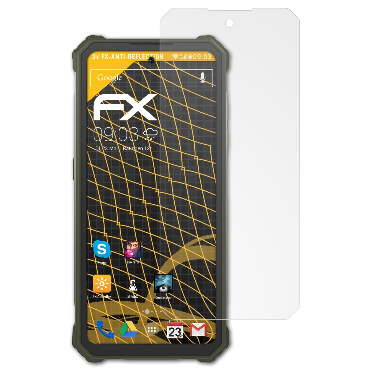 ATFOLIX 3x FX-Antireflex Displayschutz(für IIIF150 Raptor)
