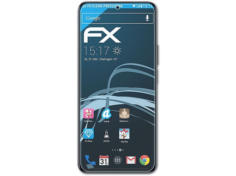 ATFOLIX 3x FX-Clear Displayschutz(für Honor 90 Lite)