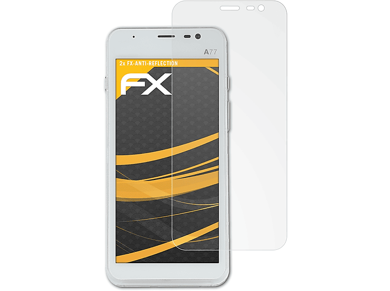 ATFOLIX 2x Pax FX-Antireflex Displayschutz(für A77)