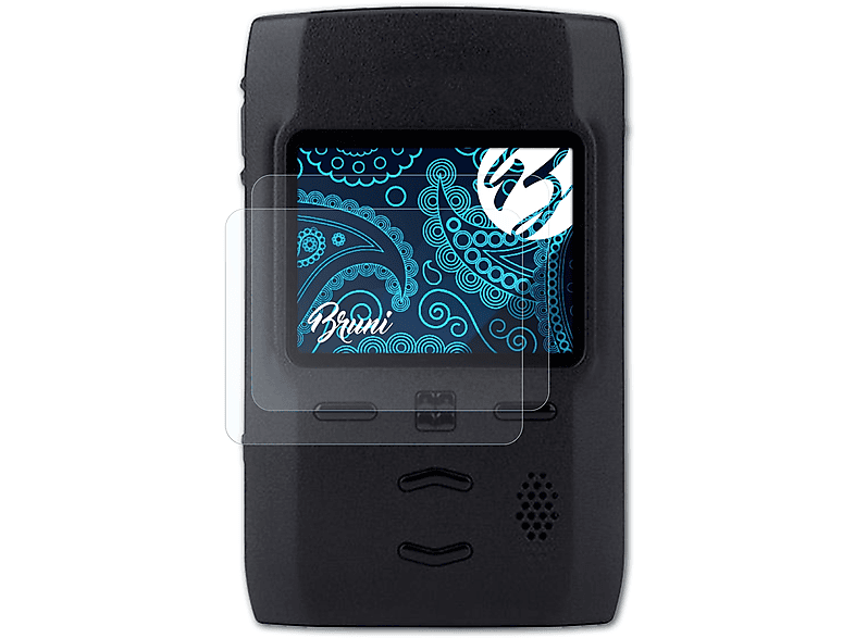 BRUNI 2x Schutzfolie(für TPG2200 Motorola Tetra Basics-Clear Pager)