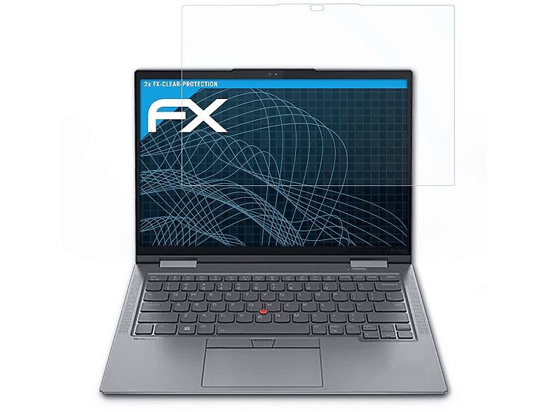 ATFOLIX 2x FX-Clear ThinkPad Yoga 2023)) Displayschutz(für Lenovo Gen (8th X1