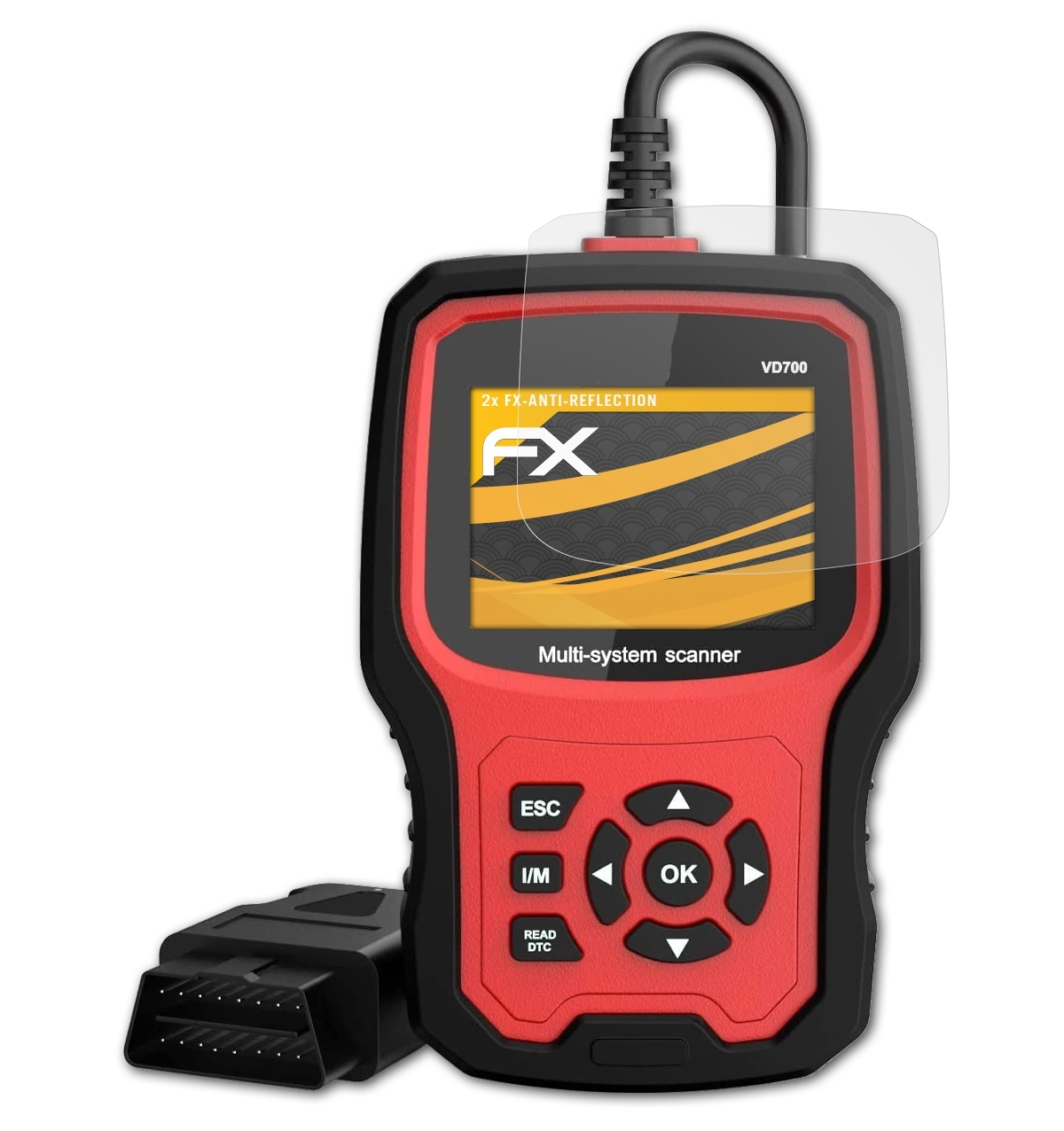 ATFOLIX 2x FX-Antireflex Ancel VD700) Displayschutz(für