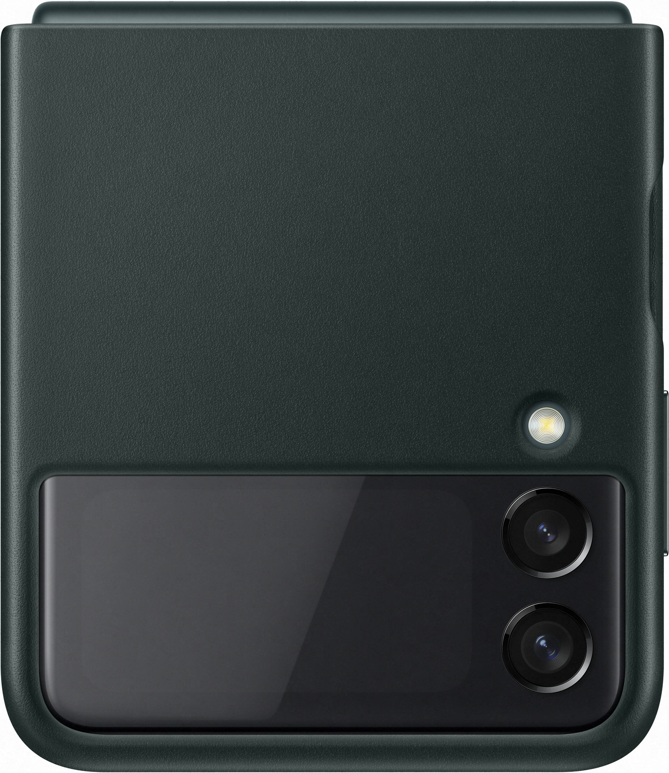 Backcover, Galaxy Echtleder Flip Grün 3, Series, Z SAMSUNG Samsung,