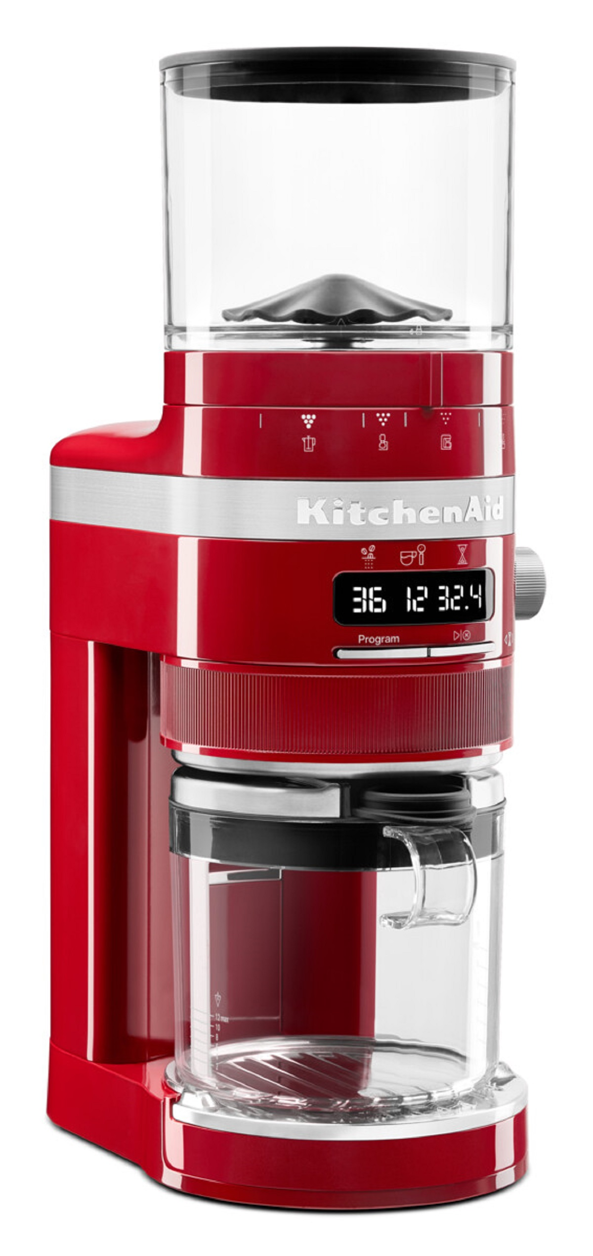 KITCHENAID 5KCG8433EER EMPIRE ROT Kaffeemühle Edelstahl-Mahlkegel) (150 Rot Empire Watt