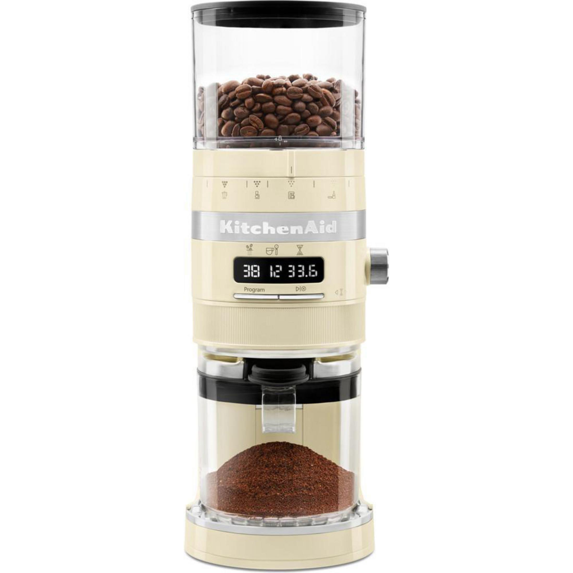 KITCHENAID 5KCG8433EAC ARTISAN CREME (150 Edelstahl-Mahlkegel) Creme Kaffeemühle Watt