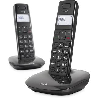 DORO 1010 Duo Sylish DECT-telefoon Zwart Seniorentelefoon