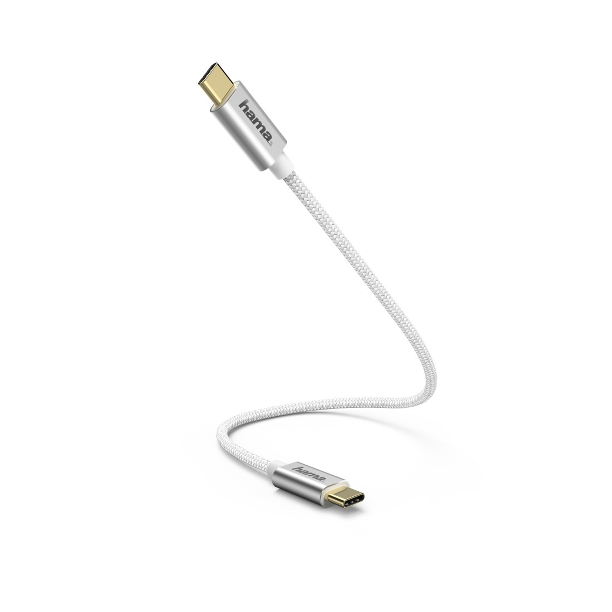 HAMA USB Type-C - USB Kabel, 0,2 Type-C, m, Weiß