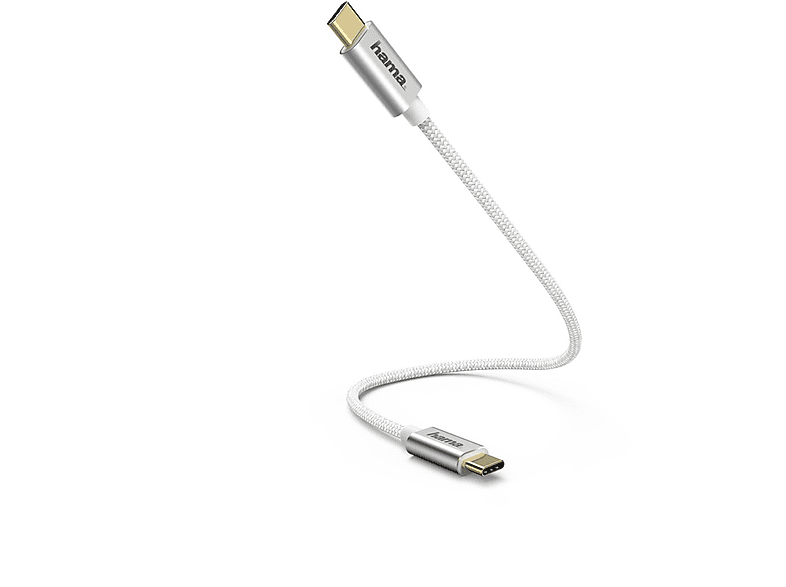 HAMA USB Type-C - USB Type-C, Kabel, 0,2 m, Weiß