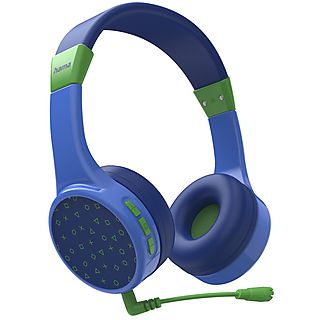 Auriculares - HAMA 00184111, Supraaurales, Bluetooth, Azul