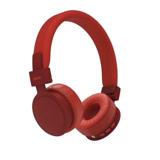 Auriculares inalámbricos - HAMA 00184087, Supraaurales, Bluetooth, Rojo