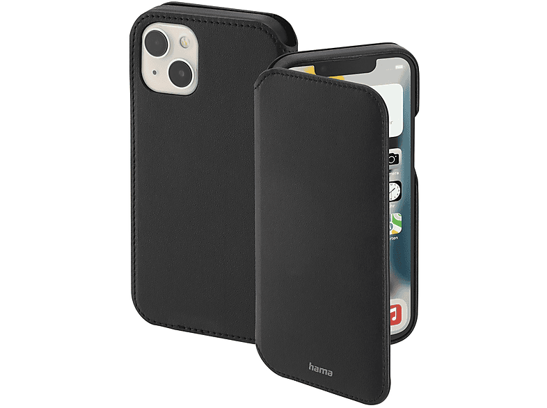 Bookcover, MagCase Apple, 13, iPhone Schwarz Sense, HAMA Finest