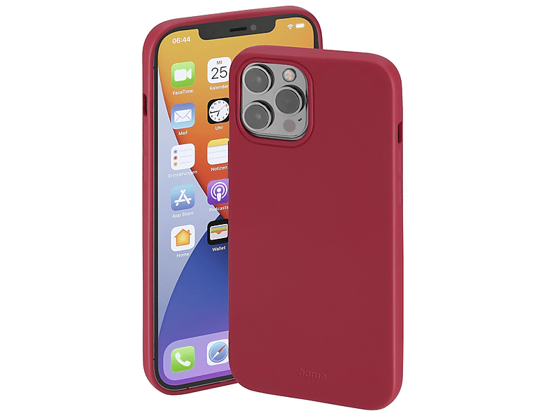 HAMA Finest Feel, 12 iPhone Apple, Pro Backcover, Rot Max