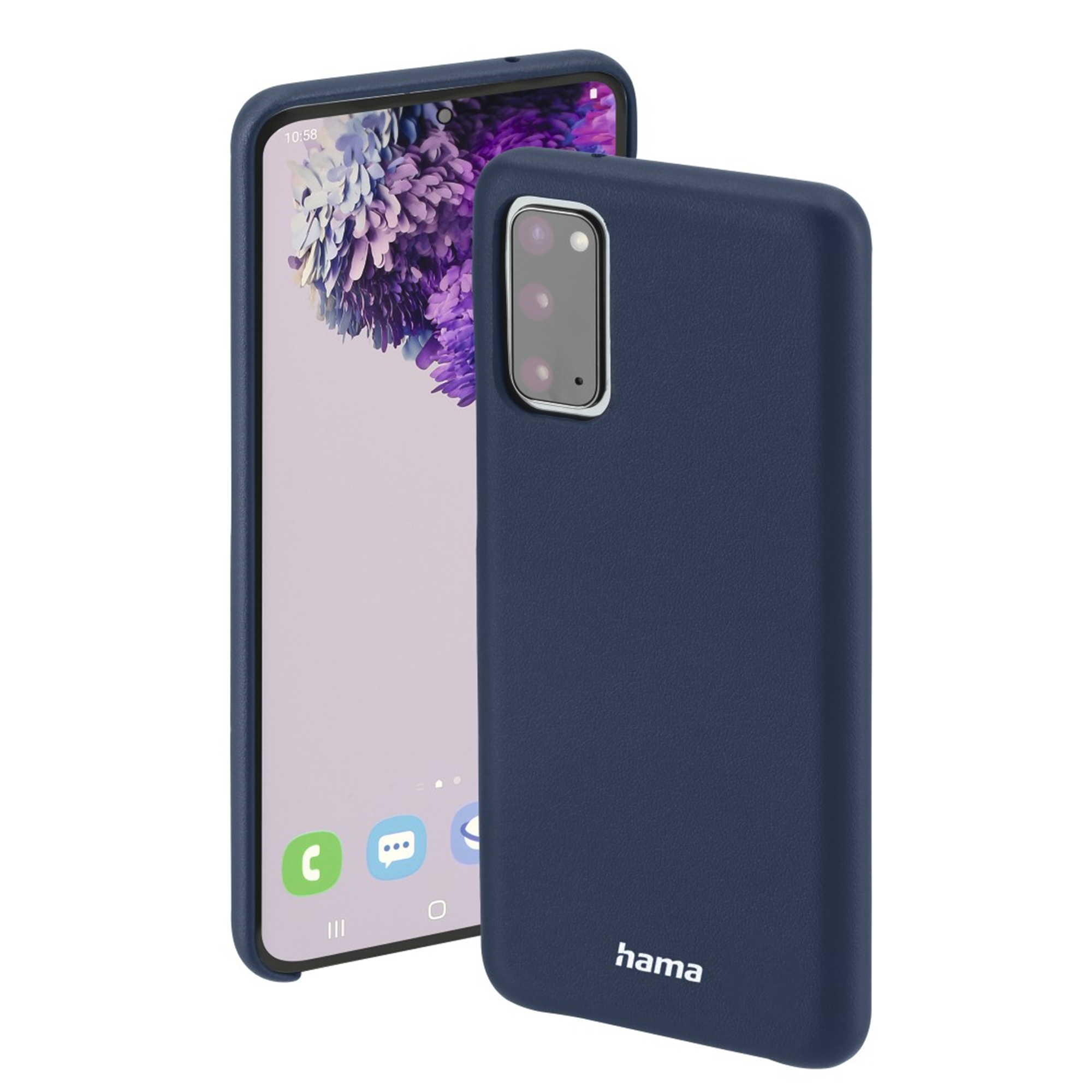 HAMA Finest Sense, Bookcover, Galaxy Blau S20 Samsung, (5G)