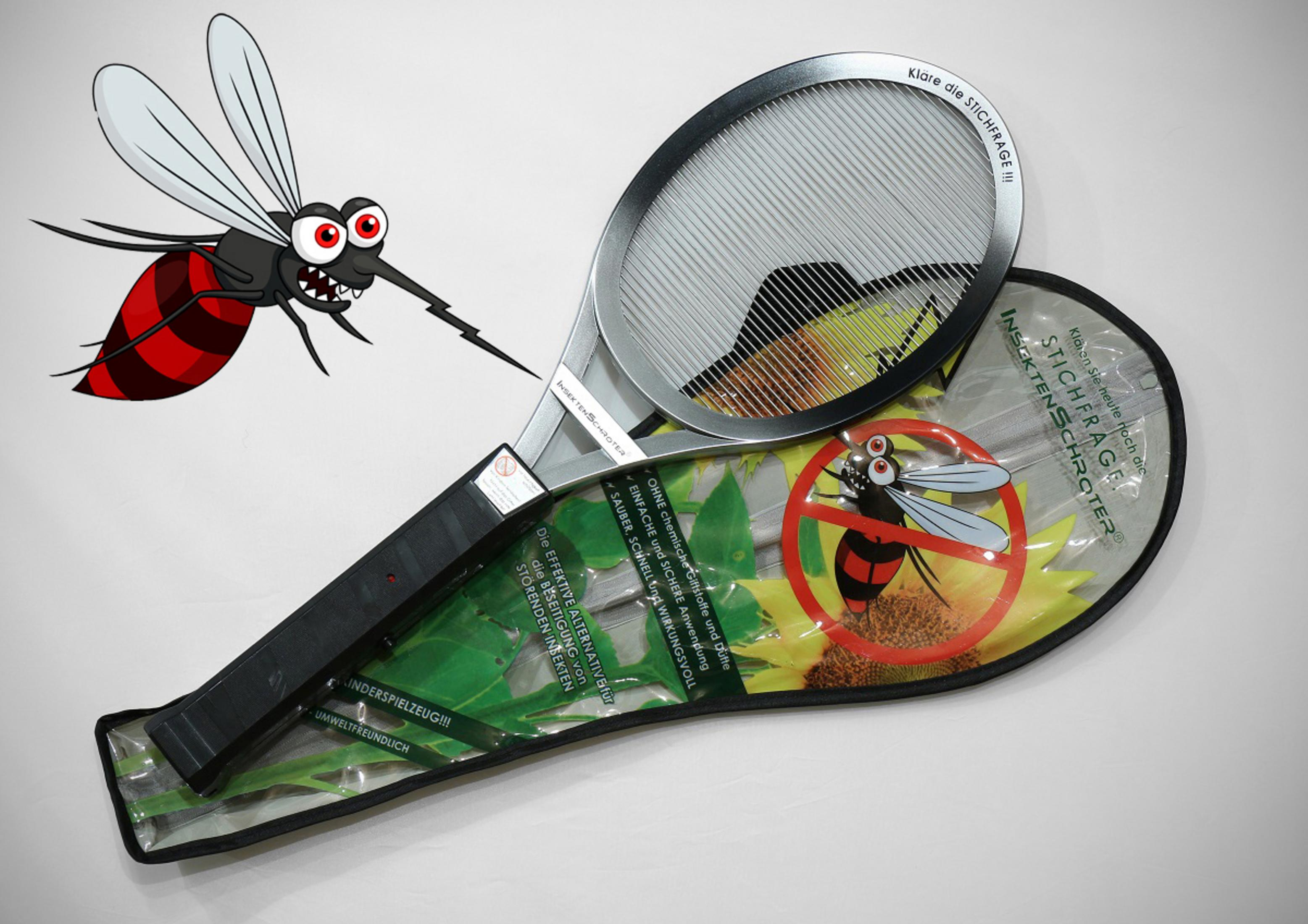 INSEKTENSCHRÖTER Elektrische Fliegenklatsche extra stark Insektenvernichter