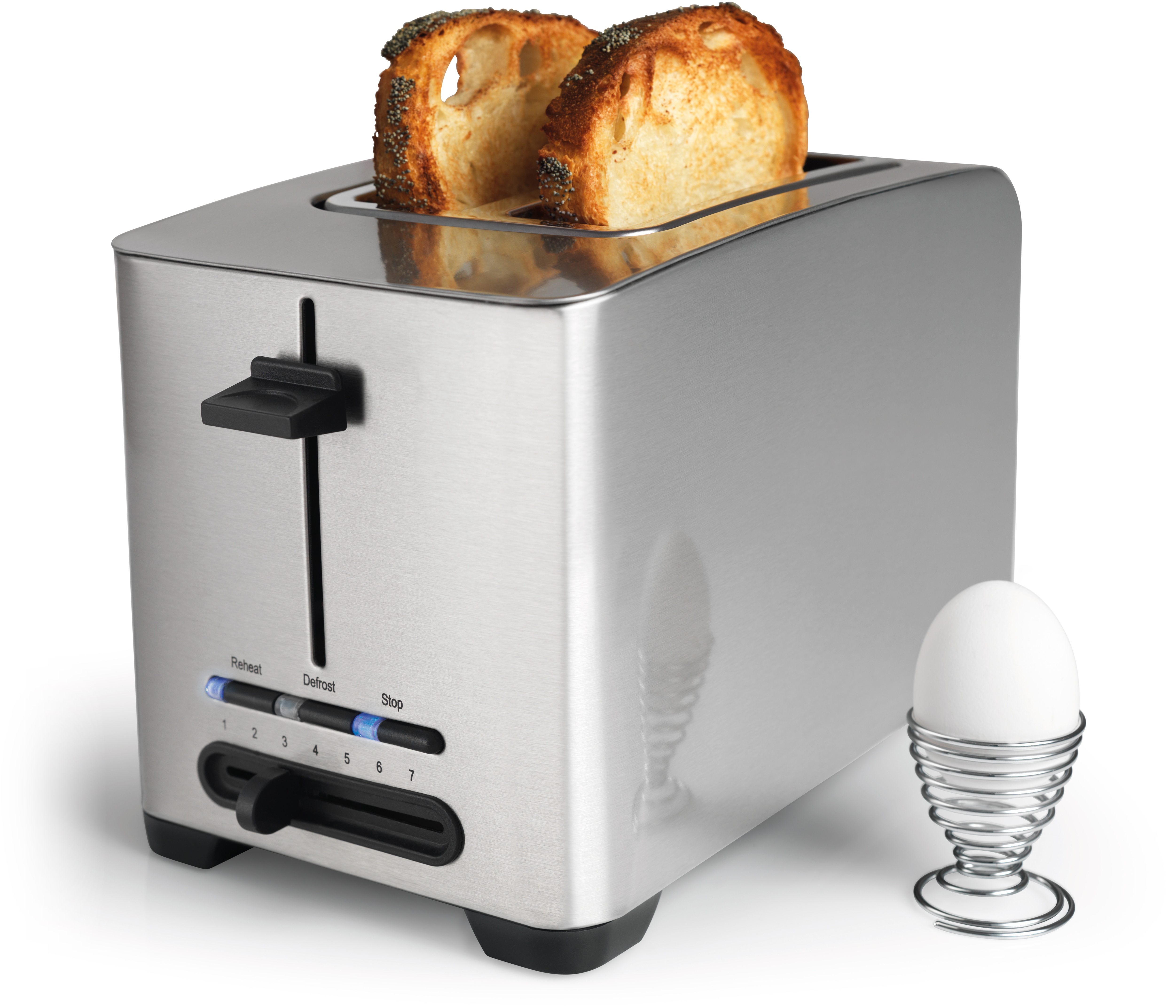 2) MORGEN Schlitze: Watt, WILFA Silber Toaster (800 TO-1S