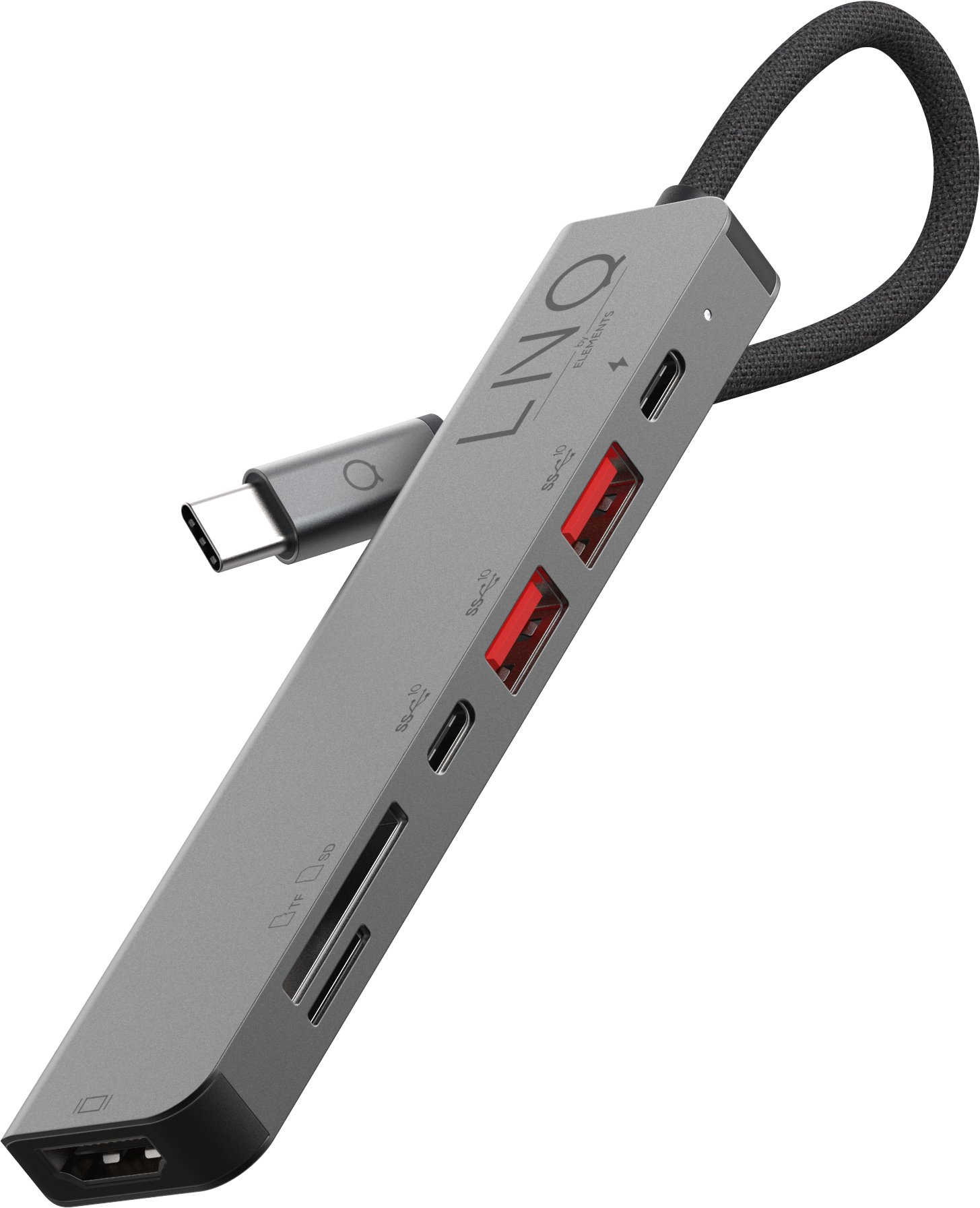 LINQ USB-C Black, Pro, Hub, Grey 7in1
